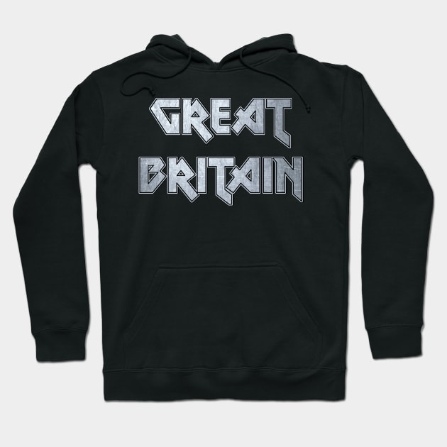 Heavy metal Great Britain Hoodie by KubikoBakhar